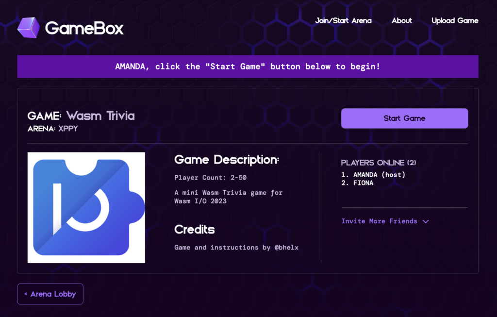 Dylibso Gamebox game description