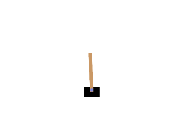 A moving cart balancing a pole