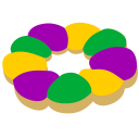 king cake slack emoji