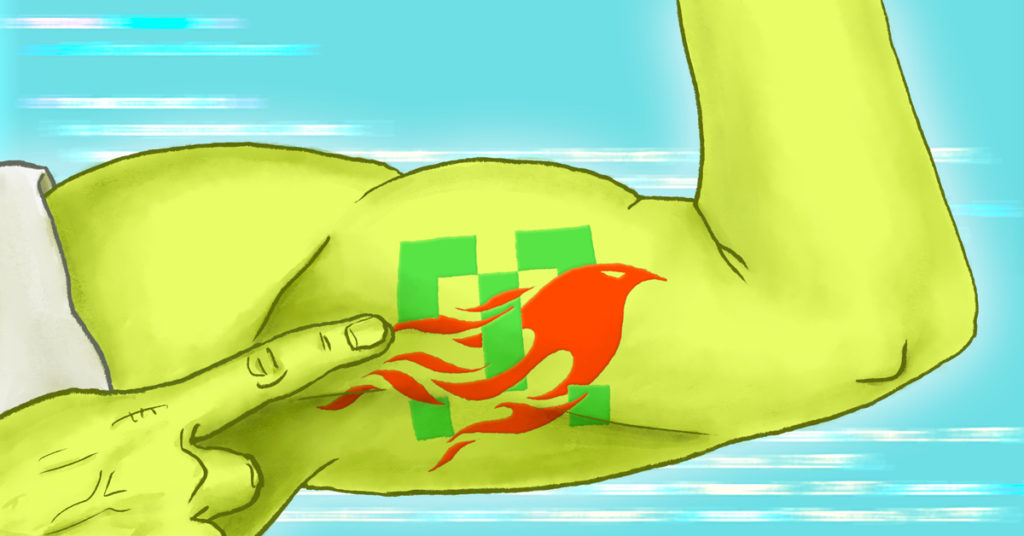 illustration green arm bird tattoo Revelry blog