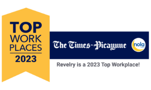 Top WorkPlaces 2023 banner Revelry New Orleans Times-Picayune