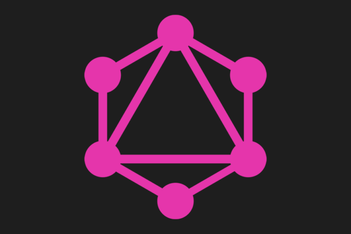 GraphQL logo in pink on black background Revelry blog post